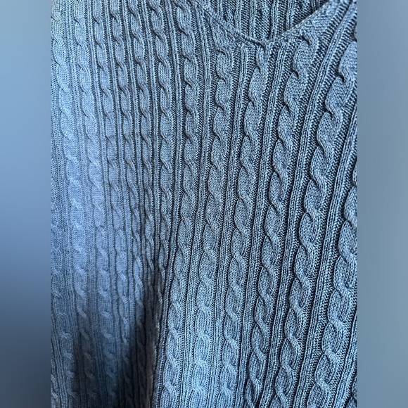 Massimo Dutti Set of 2 Pink & Blue Cable-knit V-neck Sweater Top Size Small - Picture 6 of 9